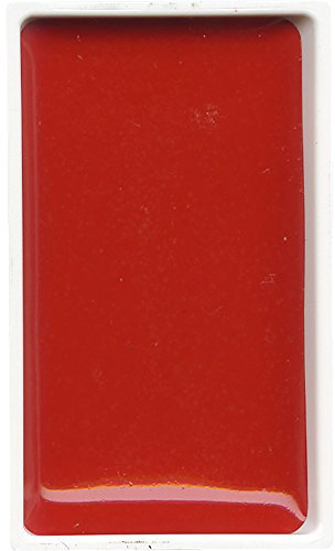 Kuretake: Gansai Tambi japonais: Aquarelle Rouge Cadmium poêle: grand format