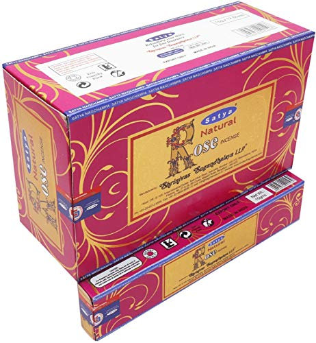 Natural Series Satya Lot de 12 boîtes Rose 15 g