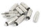 sourcing map 10 Pcs F-Type Female to RCA Male Adapter Connector Coax Jack Silver Tone