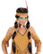 W WIDMANN MILANO Party Fashion - Perücke Indianer, schwarz, Kunsthaar, Langhaarperücke, Zöpfe, wilder Westen
