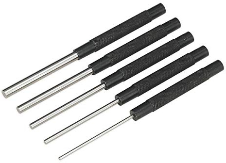 Sealey AK9124 5 Piece Long Pattern Parallel Pin Punch Set