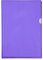Exacompta 661205E 100er Pack PVC-Kunststoff Aktenhüllen. Für DIN A4 transparent glasklar violett oben und seitlich offen Plastikhülle Klarsichthülle für Büro und die mobile Organisation