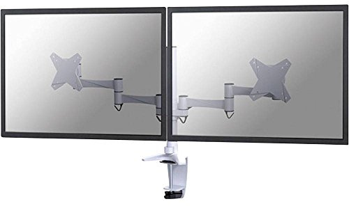 Neomounts by Newstar TIS FPMA-D1330DWHITE Tischhalterung (10 Zoll - 27 Zoll, 2TFT 6Gelenke Max.18KG)