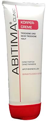 ABITIMA CLINIC Körpercreme 250 ml - bei trockener Haut, nachhaltig feuchtigkeitsregulierend und feuchtigkeitsspendend, zieht schnell ein ohne fettiges Hautgefühl, mit Lanolin & Glycerin