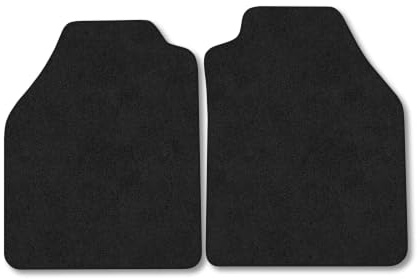 Compatible with Ford Transit Connect (2002-2013) Carpet Car Mats | Black Edge Trim Tailored Fit Floor Mats Full Coverage Protection Accessories Easy Clean Anti Slip Made in the UK