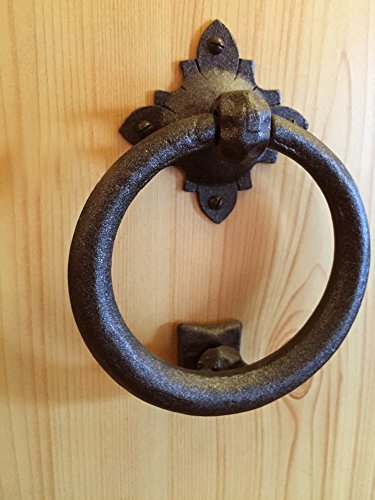 Antikas - Türklopfer aus Eisen - wie am Tor der Ritterburg, rustikal geschmiedeter Klopfer