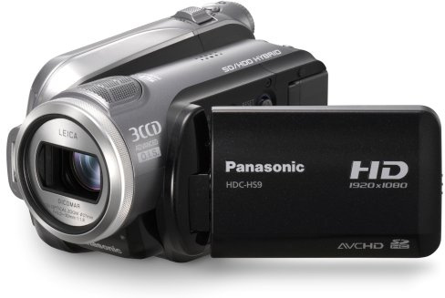 Panasonic HDC HS 9 EG-S Camcorder (SD/SDHC, 10-fach opt. Zoom, 6,9 cm (2,7 Zoll) Display) silber