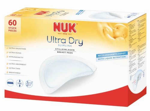 NUK 10252076 - Assorbenti Ultra Dry Slimline, confezione da 60 pezzi