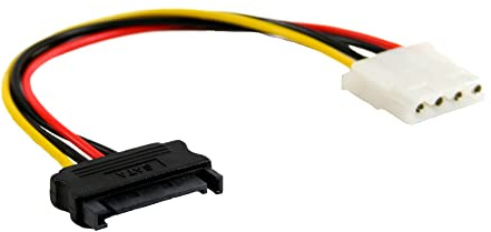 InLine 29669 SATA Stromadapterkabel, 15pol SATA Buchse an 4pol. Stecker, 0,15m