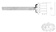 Delphi ES20345-12B1 Lambda Sensor
