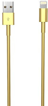 MOTA TAMO Forever MFI Apple Certified Cable 10ft Lightning Gold