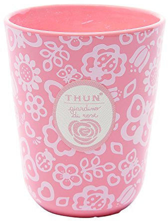 THUN ® - Candela in vasetto Grande Giardino di Rose