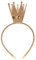 Ever Fairy® Krone Prinzessin Mädchen Shiny Crown Haarband Prinzessin Mädchen Krone Stirnband Hochzeit (Gold)