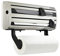 Leifheit Portarrollos de Pared Parat Royal para 3 Rollos, Porta Rollos para un Corte Limpio, portarrollos de Cocina de Acero Inoxidable, Color Plateado