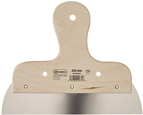 Connex COX885325 Flächenspachtel, rostfrei, Holzgriff, Breite 250 mm