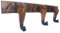 livasia Holzelefanten Aufhänger, Wandhaken mit Elefantenkopf, Jackenhalter, Elefant aus Holz, Asiatische Deko, Gaderobe, Kleiderhaken aus Holz