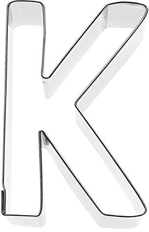 Birkmann 1010711510 Ausstechform Buchstabe K, 6 cm, Kunststoff, Grau, 5 x 3 x 2 cm