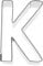RBV Birkmann Emporte pièce Lettre K