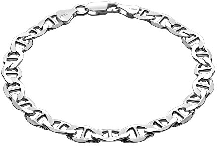 Herren Armband Aus Hochwertigem 925 Silber Mit Karabinerverschluss