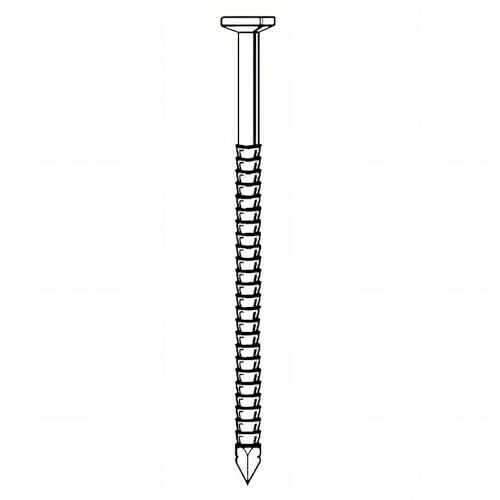Alsafix - Pointe annelée INOX A4 en vrac tête plate (TP) 31/34 x 90 mm - 1 kg - TP310909 Alsafix