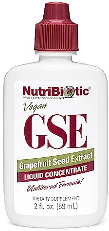 NutriBiotic – GSE, 2 Oz Liquid | The Original Grapefruit Seed Extract Premium Concentrate with Bioflavonoids | Potent Immune & Overall Health Support | Vegan, Gluten Free, Non-GMO