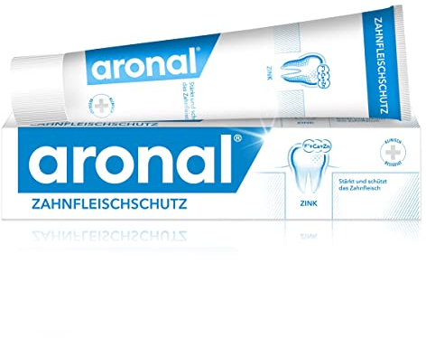 aronal Zahnpasta Zahnfleischschutz 75 ml – bekämpft Zahnbelag und schützt vor Karies – zur effektiven Zahnreinigung für gestärktes Zahnfleisch und frischen Atem