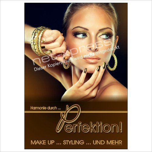 net-xpress Kosmetikposter Make-up Styling A1 Werbeplakat Plakat Poster Kosmetik