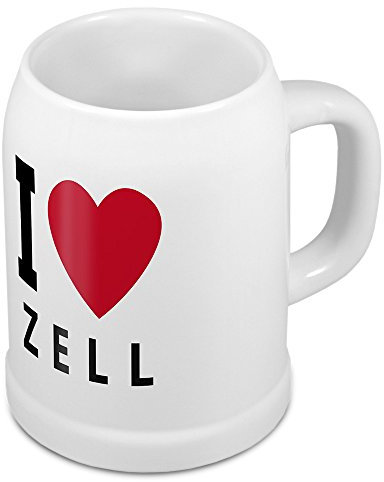 digital print Bierkrug mit Stadtnamen Zell - Design stilvollem I Love Zell - Städte-Tasse, Becher, Maßkrug
