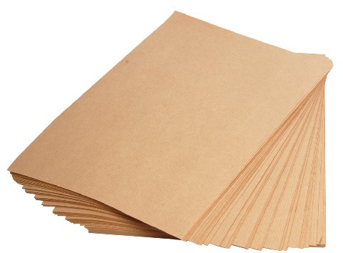 Clairefontaine 396004C Packung mit 100 Blatt Kraftpapier (90g, DIN A4, 21 x 29,7 cm, ideal für Kunstprojekte und zum Einpacken) braun