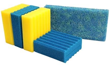 AquaOne Ersatzschwämme+Japanmatte Set für CBF 350 Teichfilter Kammerfilter Ersatzschwamm Fein Grob Durchlauffilter Filtermedien
