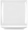 H&H Boston Piatto Piano, Bianco, Quadrato 24 x 24, Stoneware, 1 Pezzo