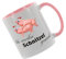 So werden Schnitzel gemacht Kaffeetasse mit Motiv, Tasse mit Druck, auch individuell mit Spruch, Foto, Wunschtext, Wunschname (Rosa)