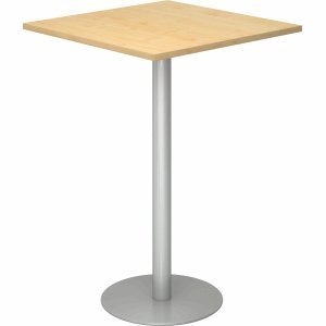 Stehtisch 80x80cm Ahorn/silber