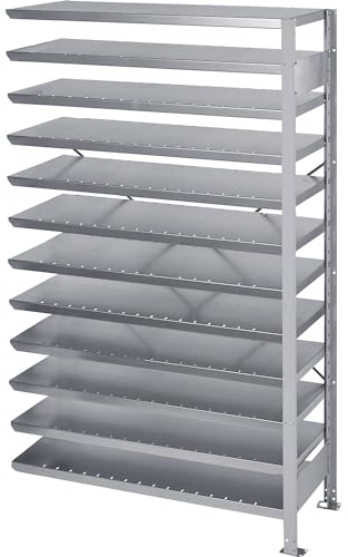 Stemo | Steckregal für Regalkästen | HxB 1790 x 1000 mm | Anbauregal | Tiefe 500 mm | ohne Kästen