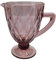 Vintage Farbige Karaffe, Wasserkrug, Krug mit Prägung (Rombus/Lila/1 L) Hochzeitsgläser, Sektgläser, Dessertschale, Glaskelche, Trinkglas, Weinglas, Wasserglas, Sektglas, Trinkgläser, Weingläser