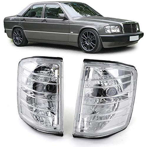 Carparts-Online Klarglas Blinker Chrom für Mercedes 190 W201 82-93