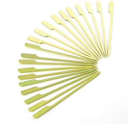 JapanBargain, 7-Inch Bamboo Paddle Picks – 200 Count Skewers for Cocktail Appetizers, BBQ, Yakitori, Fruit Kabobs, Party Snacks