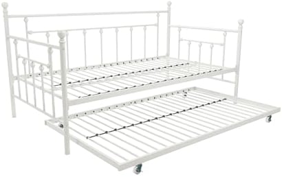 DHP Manila Metal Daybed/Trundle White Single