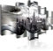 B&D XXL - Wandbilder XXL 200x100cm 5 tlg - Wand Deko Leinwand Bilder Groß Wanddeko Wohnzimmer Schlafzimmer Kunstdrucke - New York Stadt Abstrakt d-A-0032-b-o