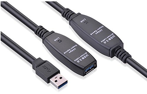 TECHTOO Cavo di prolunga USB, 10 metri, ripetitore attivo USB 3.0 con chip booster di segnale integrati