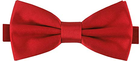 Ladeheid Herren Schmale Fliege M (12cm x 6cm), Rot, 12cm x 6cm