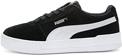 PUMA Women's Carina Sneakers, Puma Black- White, 6 UK