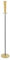 EGLO Stehlampe Pinto Gold, 1 flammige Standleuchte, Standlampe aus Stahl, Farbe: Schwarz, gold, Glas: klar, gold, Fassung: E27, inkl. Trittschalter