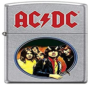 Zippo Feuerzeug, Messing, Street Chrome - AC/DC - Highway to Hell, 5,83,81,2, 72