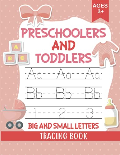 Preschoolers and toddlers big and small letters tracing book Ages 3+: alphabet letter tracing for toddlers ages 3+.Alphabet Big and small tracing book for preschoolers and kids .