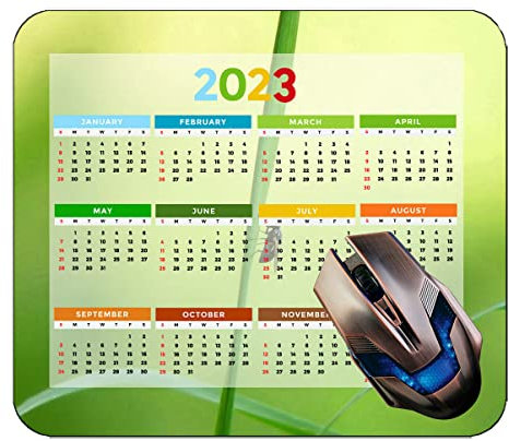 YENDOSTEEN Kalender 2023 Jahre Mauspad, Blütenblätter Gras Unschärfe Büro Mauspad M230