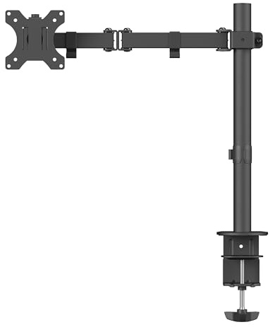 ACT Monitor Halterung SOHO 34, VESA 75/100mm, Höhenverstellbar – AC8301 | Vorkonfektioniert, 4PPoE 100W Unterstützung, 23AWG, B2ca-Klassifizierung, RJ45-Stecker, für Hochrisiko-Umgebungen