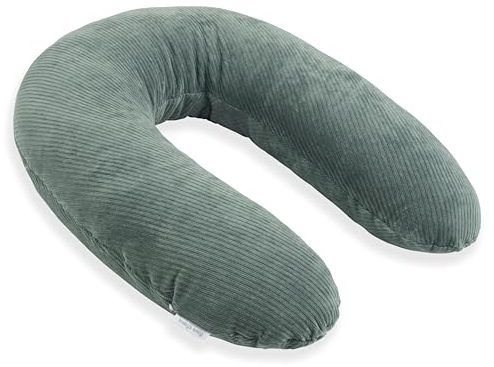 Baby's Only - Stillkissen XXL Sense - Schwangerschaftskissen zum Schlafen - Seitenschläferkissen mit Bezug - Komfortkissen Erwachsene - Meergrün - 160 cm