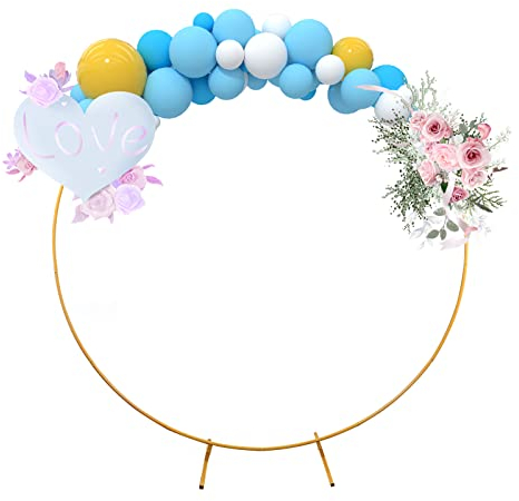 Metallkreis Ballonbogen Kit, Metall Runde Ring Ballon Kreis Rahmen Kit Luftballon Bogen Kit Diy, Hochzeit Geburtstag Party Weihnachten