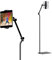 Twelve South HoverBar Tower | Multi-Angle Universal Tablet & iPad Floor Stand Holder For Apple Fitness+, Peloton/Stationary Bikes, Exercise and More (Black)